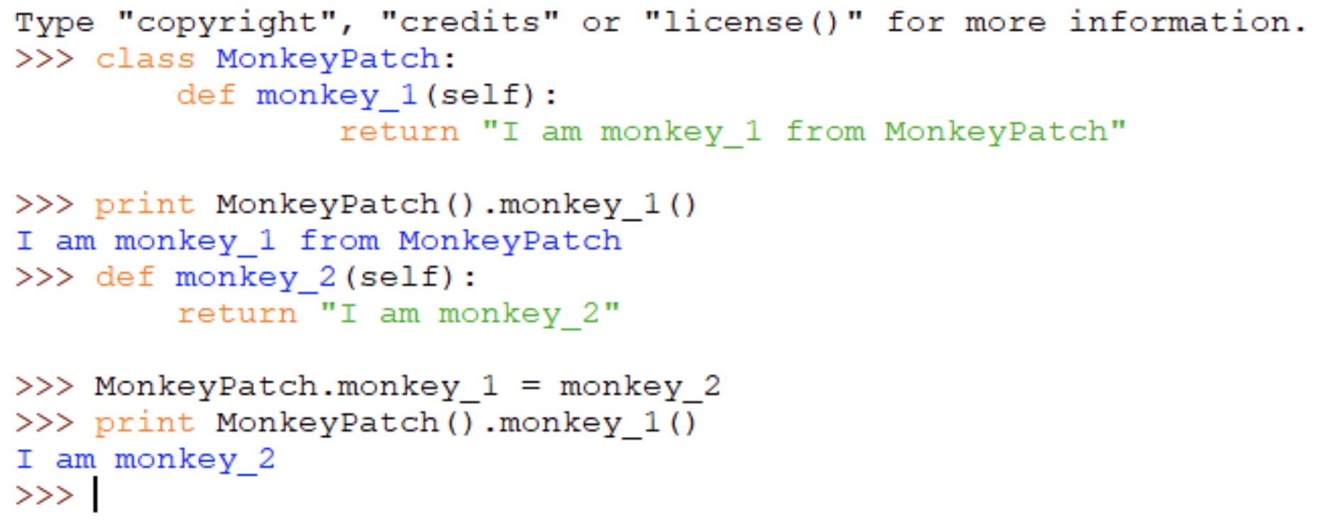 Python Monkey Patch Static Method